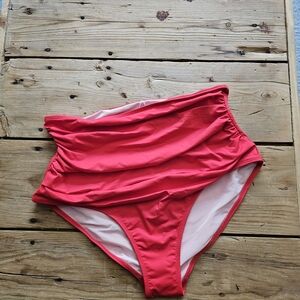 Cupshe Slim & Sculpt Red Bikini Bottom